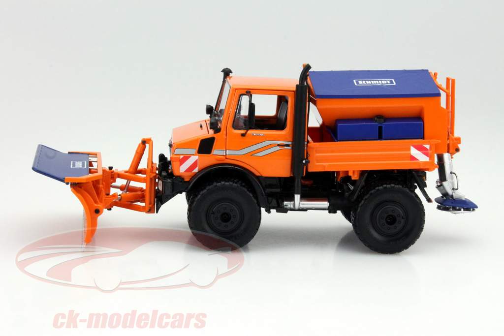 Unimog U1600 vinter vedligeholdelse appelsin 1:32 Schuco