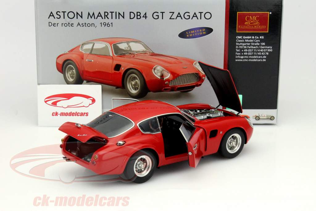 1/18 CMC アストンマーチン DB4 ザガート Le Mans 1961 CMC 1:18 Aston Martin DB4 Zagato built in 1961 red M-146
