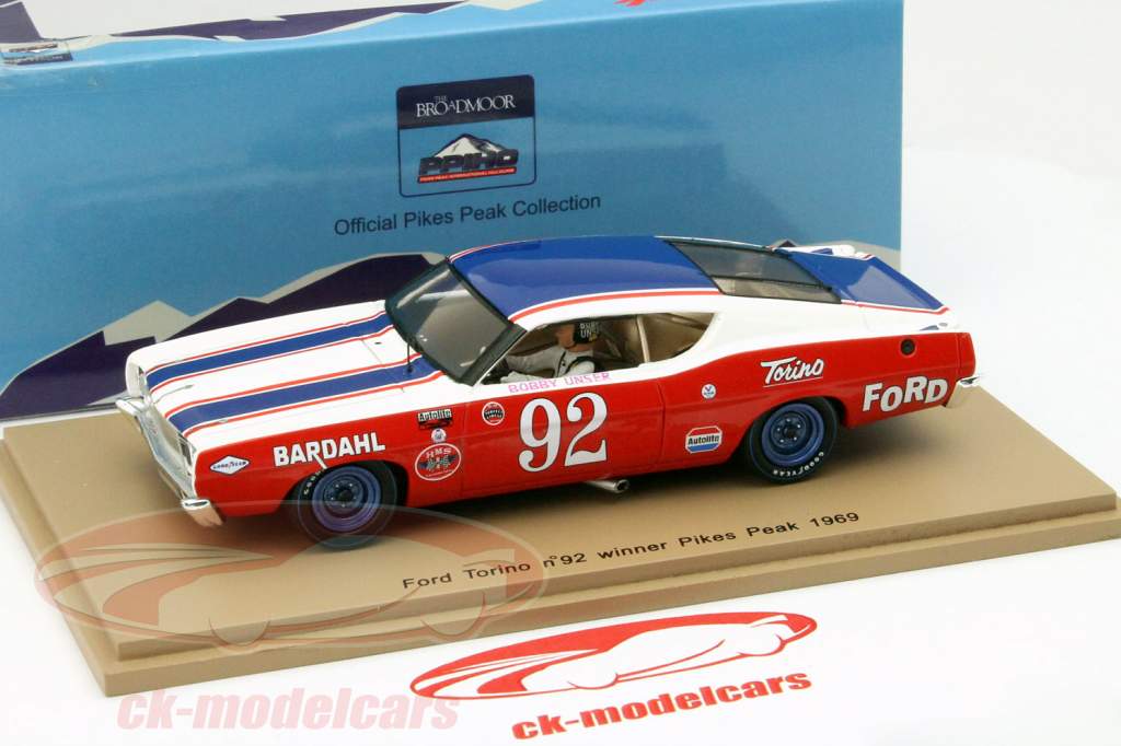Ford Torino #92 Победитель Пайкс-Пик 1969 Бобби Unser 1:43 Искра