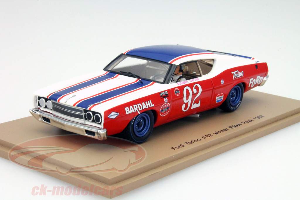 Ford Torino #92 Победитель Пайкс-Пик 1969 Бобби Unser 1:43 Искра