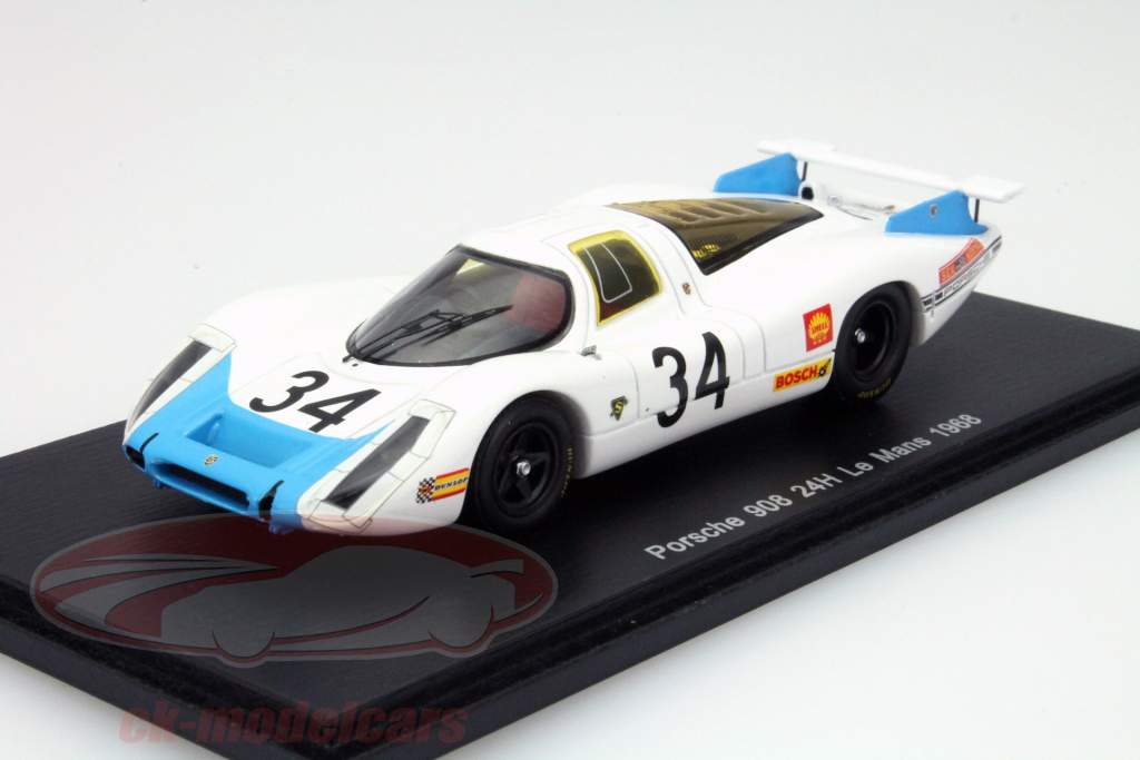 保时捷 908 #34 勒芒24小时耐力赛1968 车手:Buzzetta, Patrick 1:43 Spark
