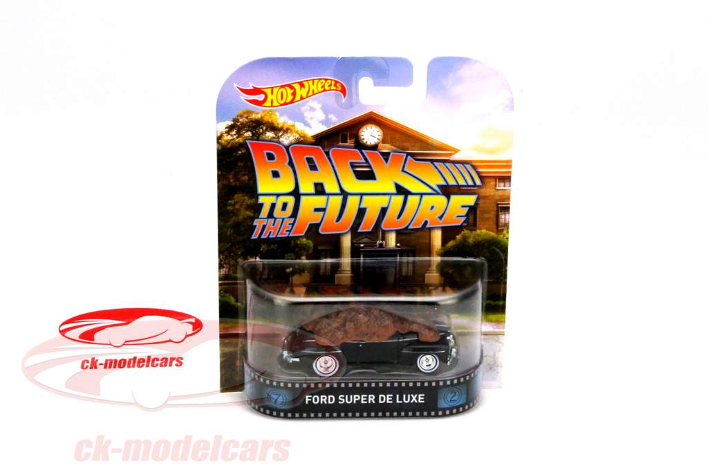 福特超级豪华车 电影-回到未来 黑色 1:64 风火轮 HotWheels
