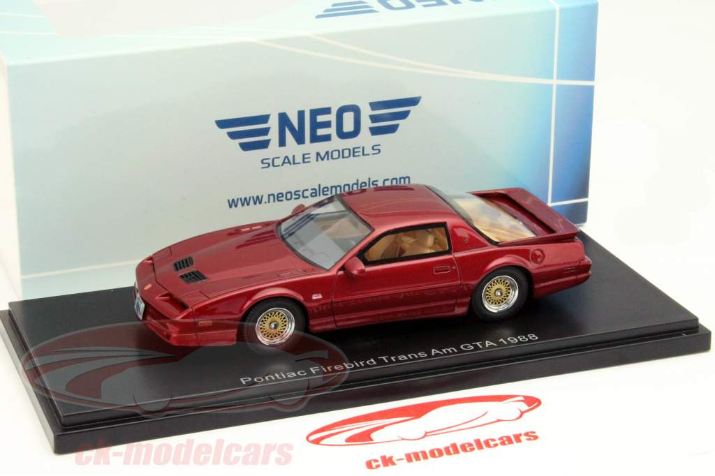 Neo 1:43 ポンティアックファイヤーバードトランザムGTA 1988年
