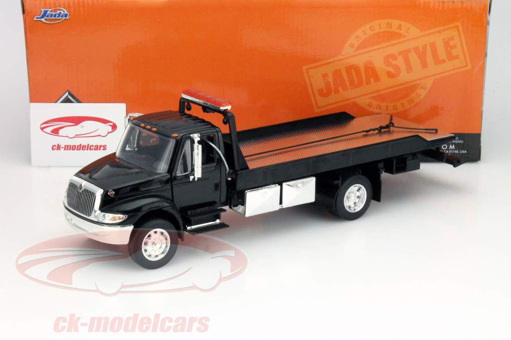 Jadatoys 1:24 International Durastar 4400 Flat Bed black