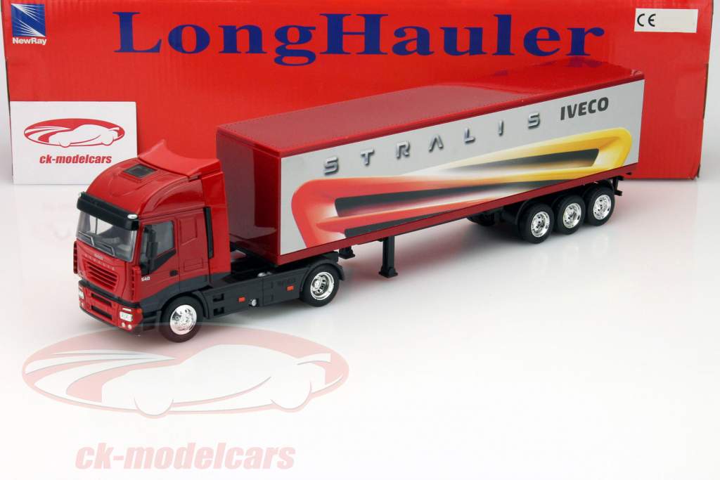 Iveco Stralis Container Truck Red 1:43 NewRay