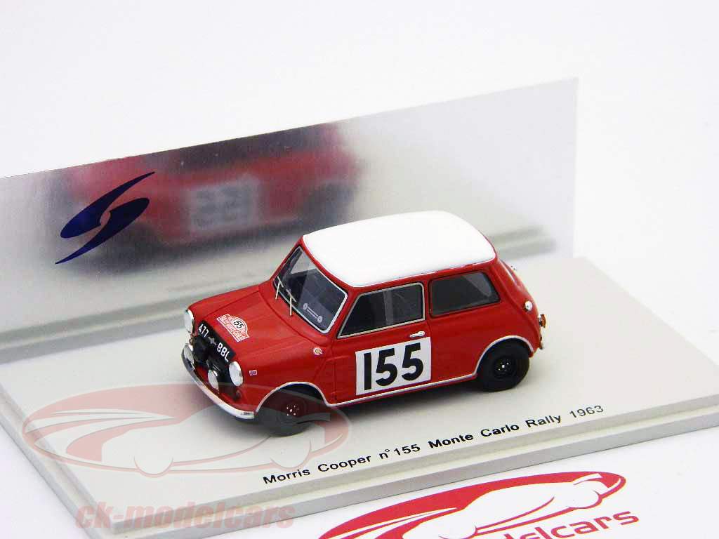 モーリスクーパー＃155ラリーモンテカルロ1963 1:43スパーク