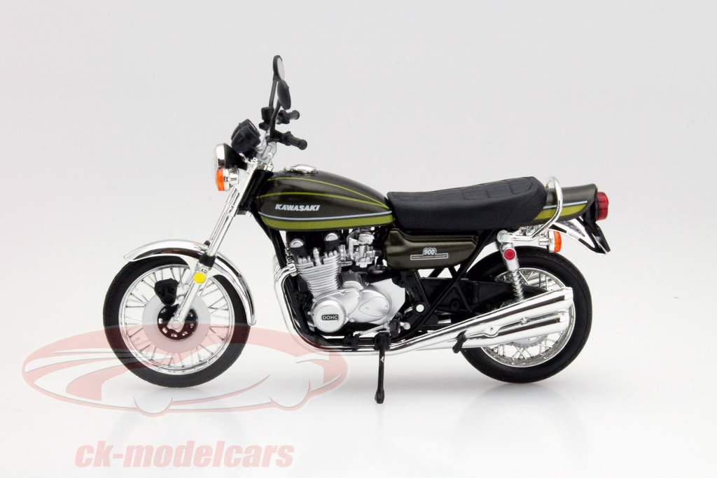 Automaxx Premium 1:12 川崎900 Super4 Z1摩托车深绿色汽车模型