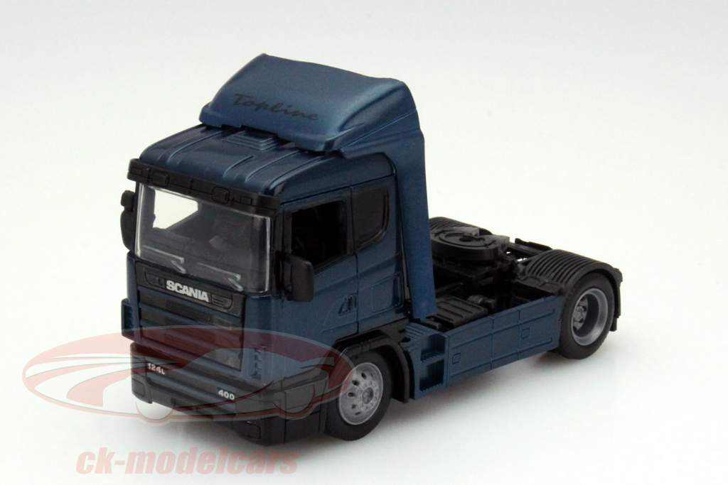 スカニアR124 / 400コンテナトラックブルー1時43 NewRay