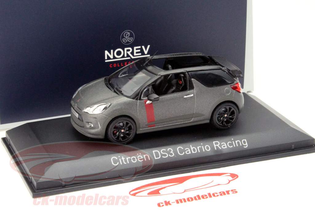 Citroen DS3 Cabrio Гонки Год 2014 матовый серый 1:43 Norev