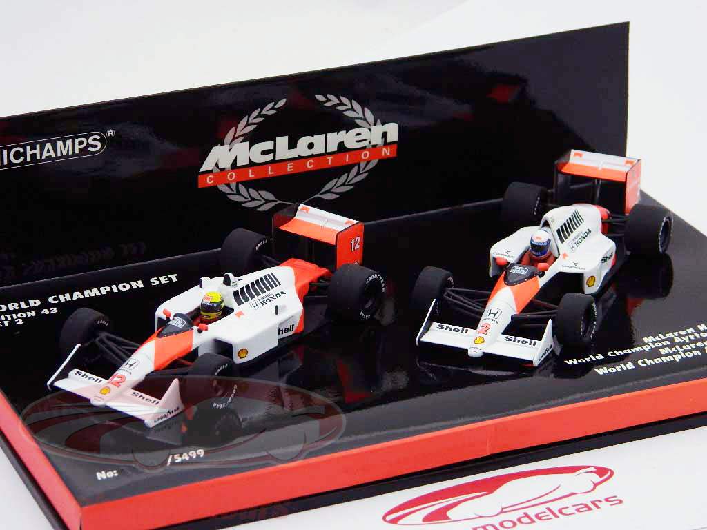 Minichamps 1:43 McLaren F1 Honda MP4/4 A.Senna & MP4/5 A