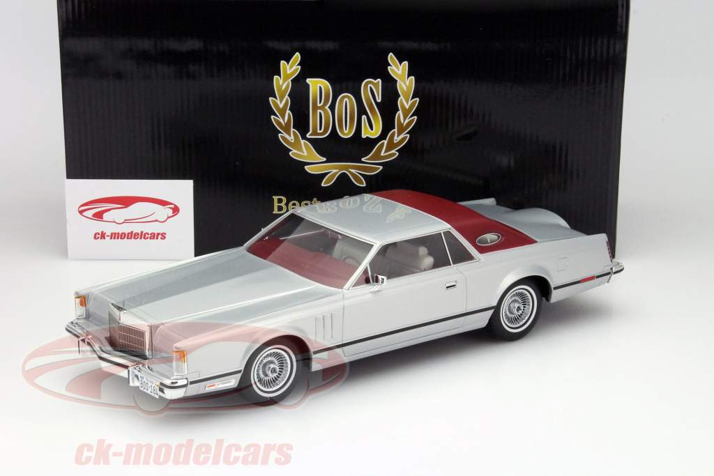 Lincoln Continental Mark 5 Coupé 1978 argento / scuri 1:18 BoS MODELLI