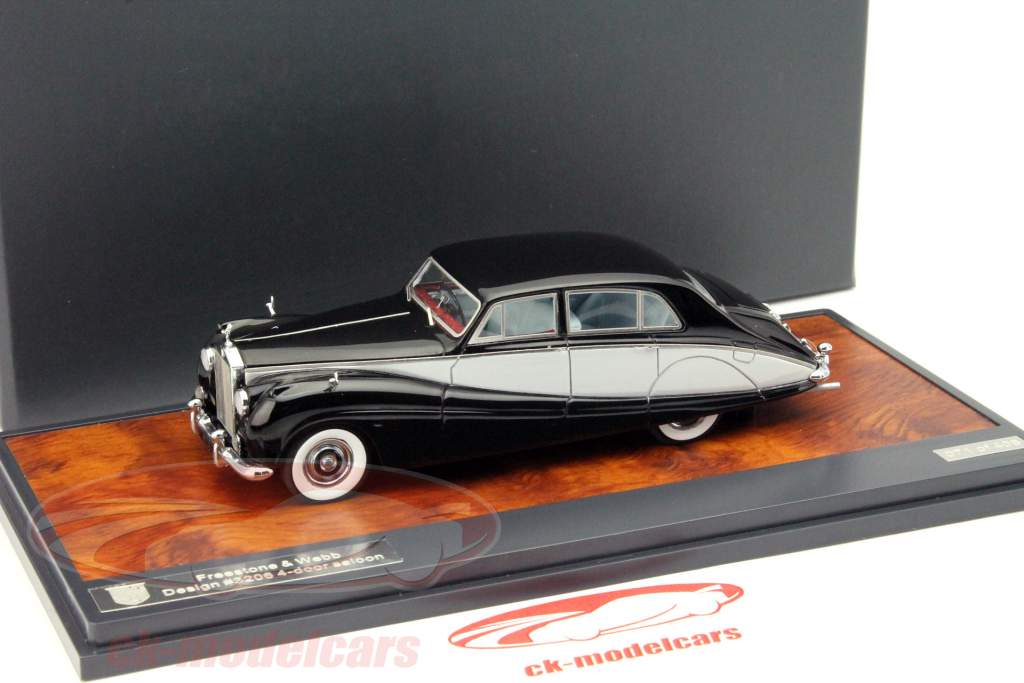 Rolls Royce Freestone and Webb year 1957 black / silver 1:43 Matrix