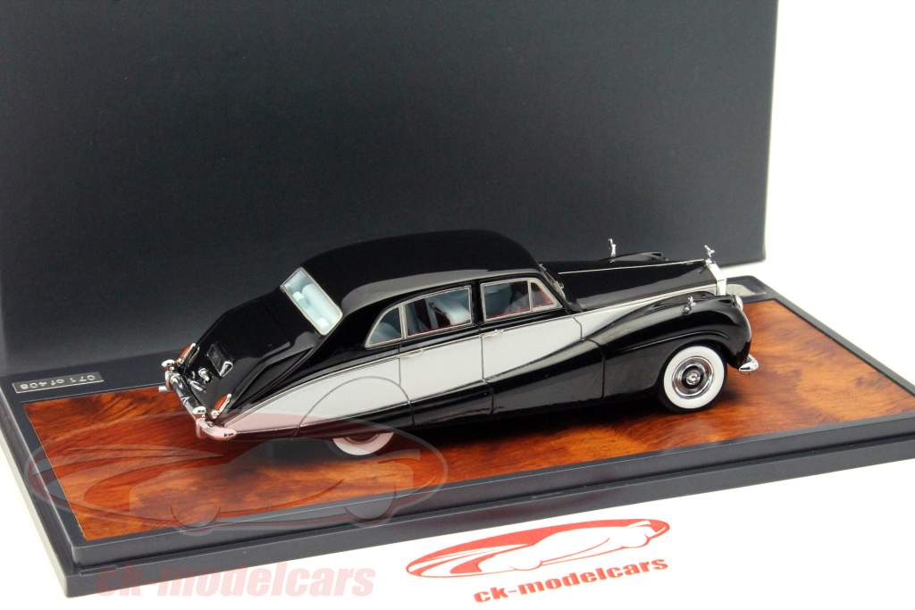 Rolls Royce Freestone e Webb construído em 1957 preto / prata 1:43 Matrix