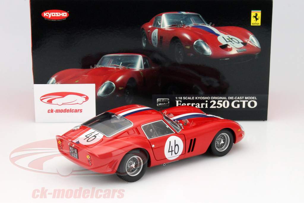 気質アップ 1:18 Kyosho Ferrari 1963 Nürburgring 1000km 2nd #46 GTO 250 ミニカー