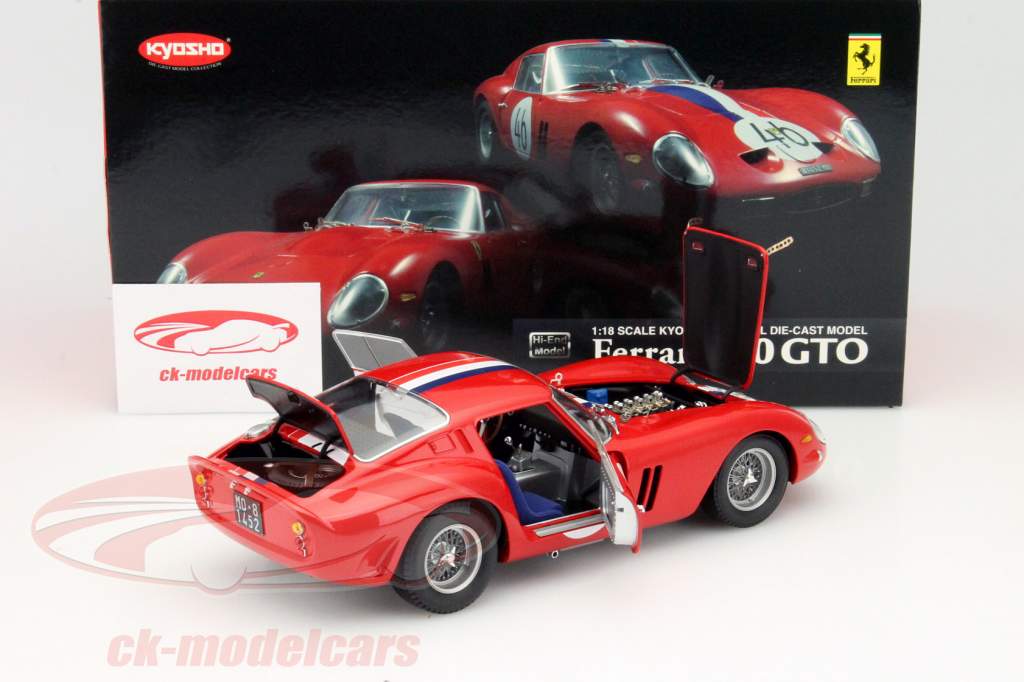 素敵な 2nd #46 GTO 250 Ferrari 1:18 Kyosho 1000km 1963 Nürburgring ミニカー