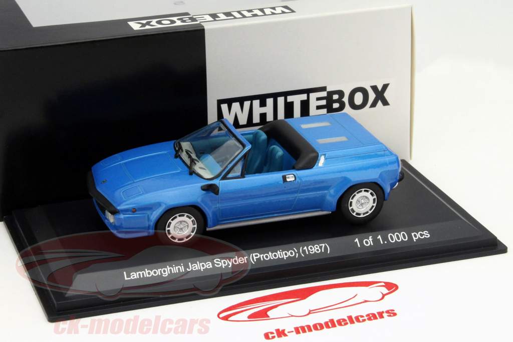 ランボルギーニ·ジャルパスパイダープロトタイプ1987年青1時43分ホワイトボックス