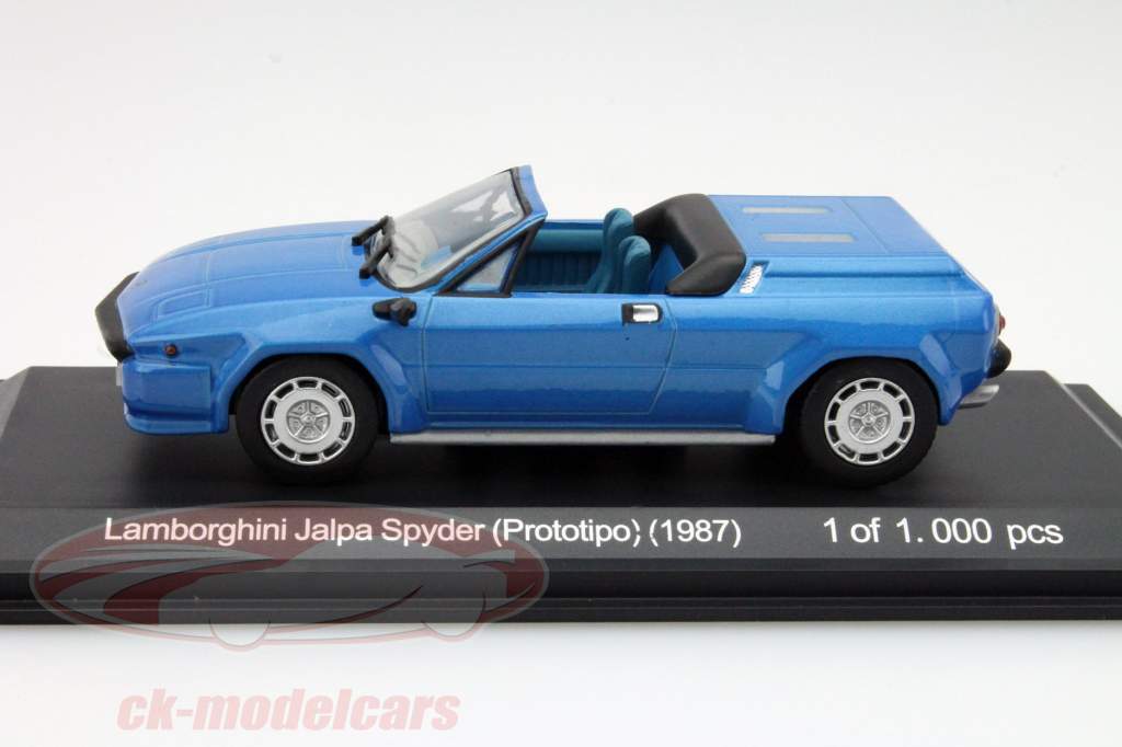 ランボルギーニ·ジャルパスパイダープロトタイプ1987年青1時43分ホワイトボックス
