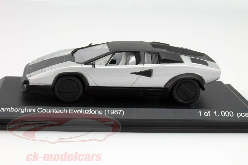 Lamborghini Countach Evoluzione 1987 год серебро / черный 1:43 Whitebox