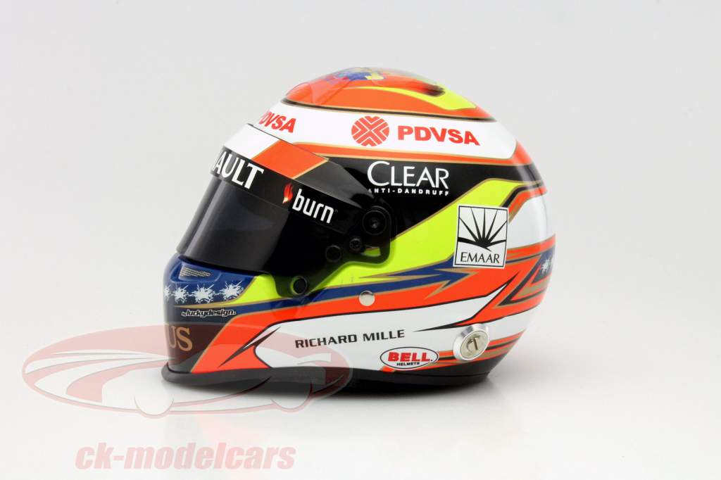 车手: 马尔多纳多~莲花 E22 一级方程式 2014 头盔 1:2 Bell