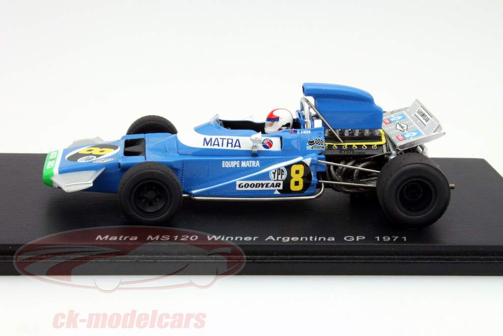 C. Amon Matra MS120 #8 Winner GP Argentinien 1971 1:43 Spark