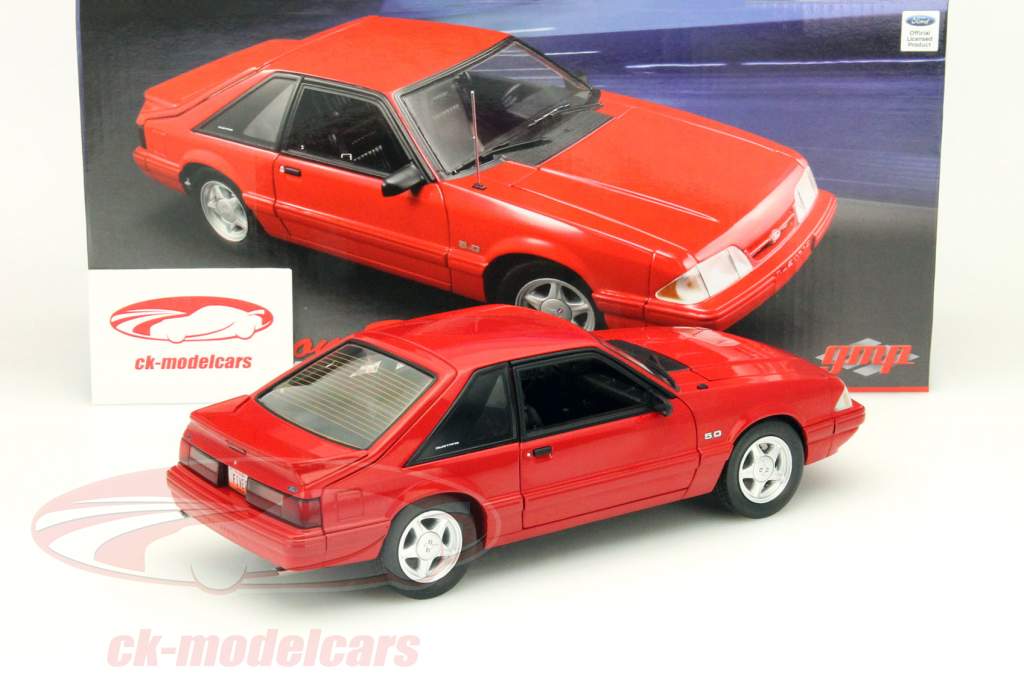 Ford Mustang LX Год 1993 красный 1:18 GMP