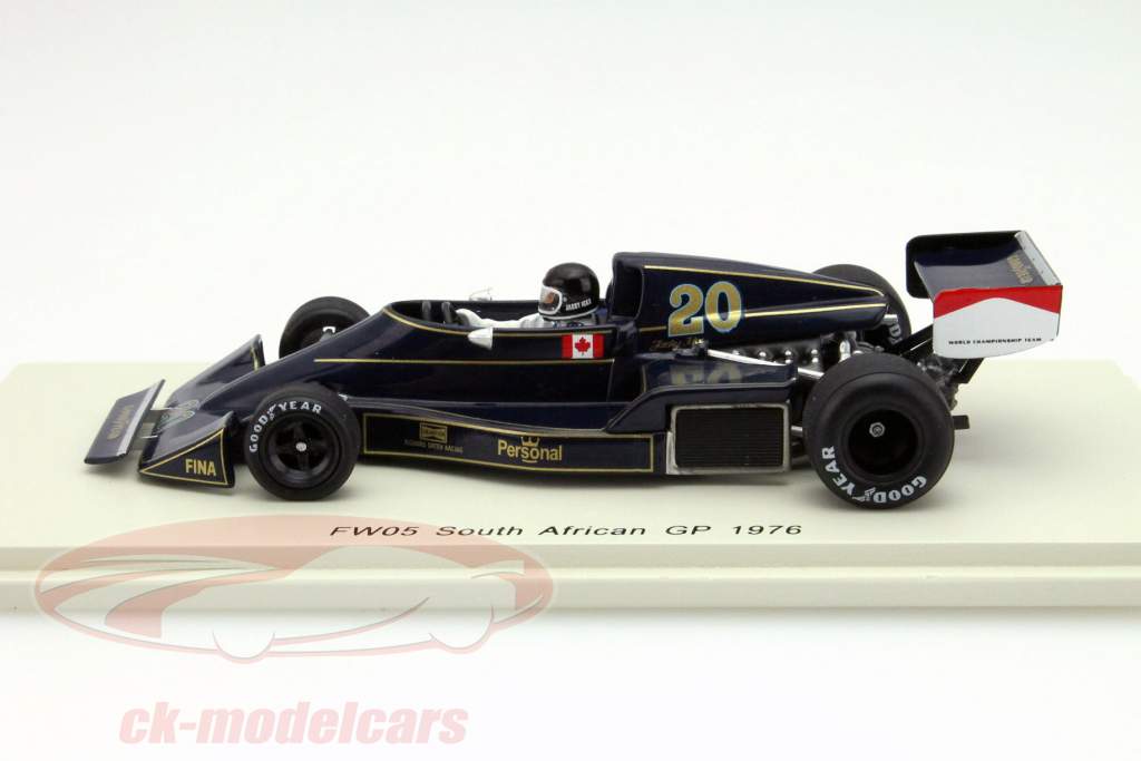 Jacky Ickx Williams FW05 #20 South Africa GP Formula 1 1976 1:43 Spark