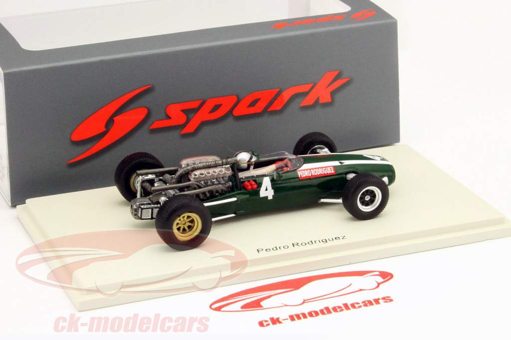 Pedro Rodríguez Cooper T81 #4 Winnaar Zuid-Afrika GP Formule 1 1967 1:43 Spark