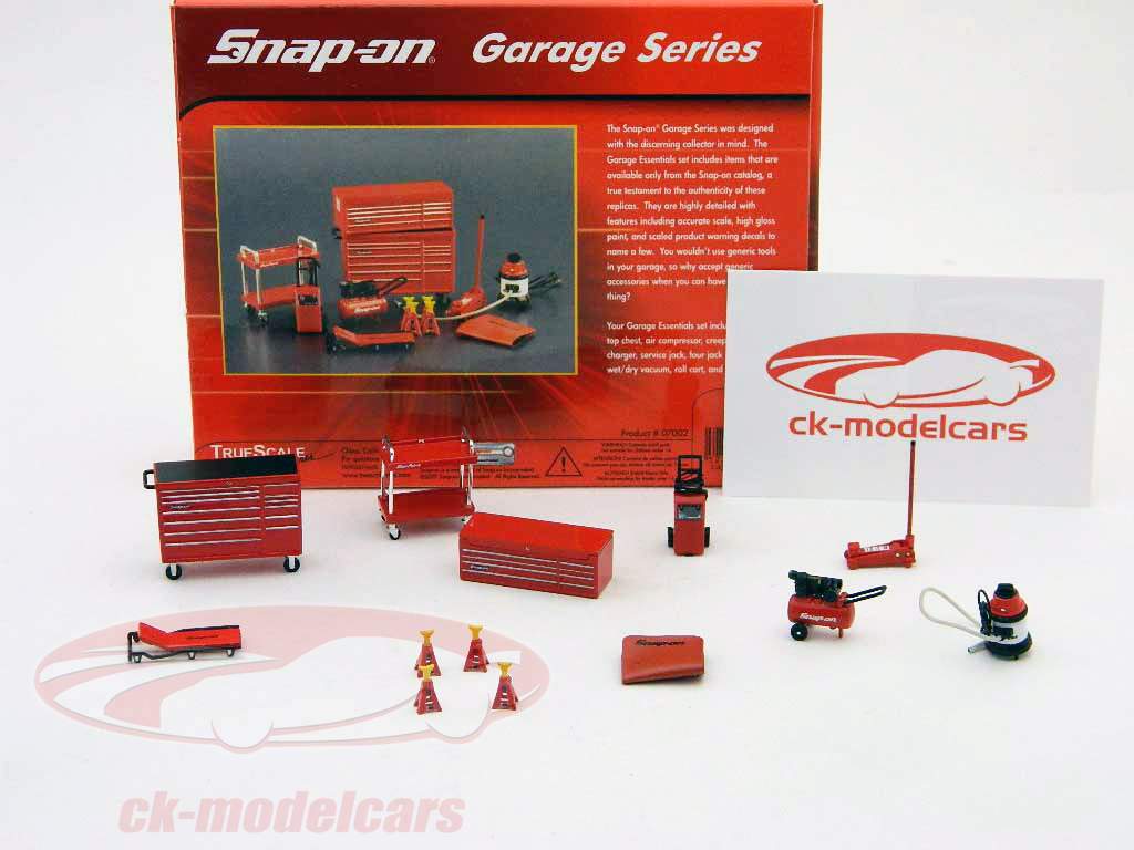 Snap-on Essentials Garagem definidos, acessórios set 1:43 Miniatures TrueScale