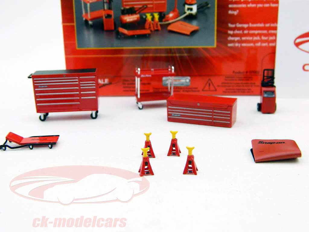 Snap-on Garage Essentials fastsatte, tilbehør sæt 1:43 TrueScale Miniatures