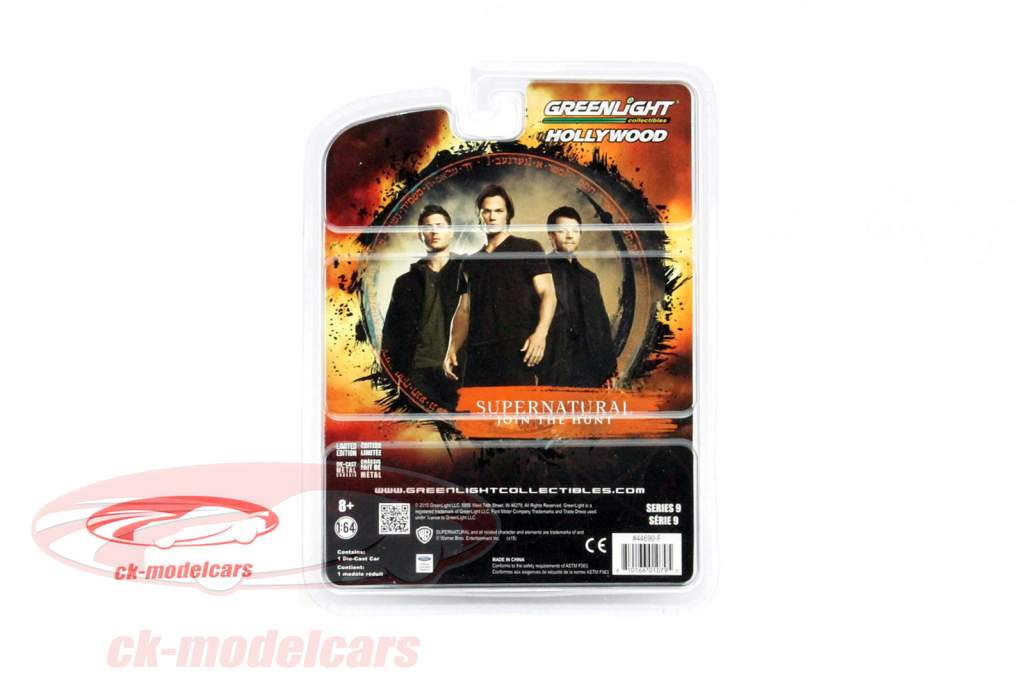 Ford Mustang из  Сериал Supernatural 2005 черный 1:64 Greenlight