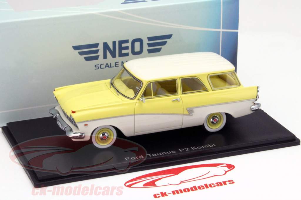 Ford P2 Turnier 黄 / ホワイト 1:43 Neo