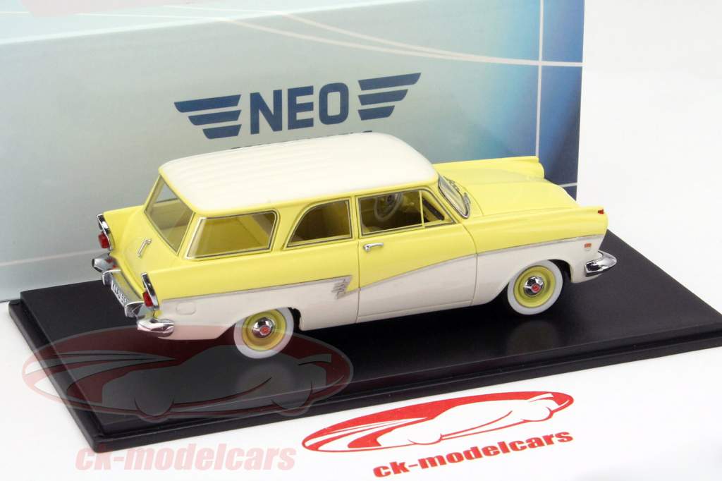 Ford P2 Turnier 黄 / ホワイト 1:43 Neo