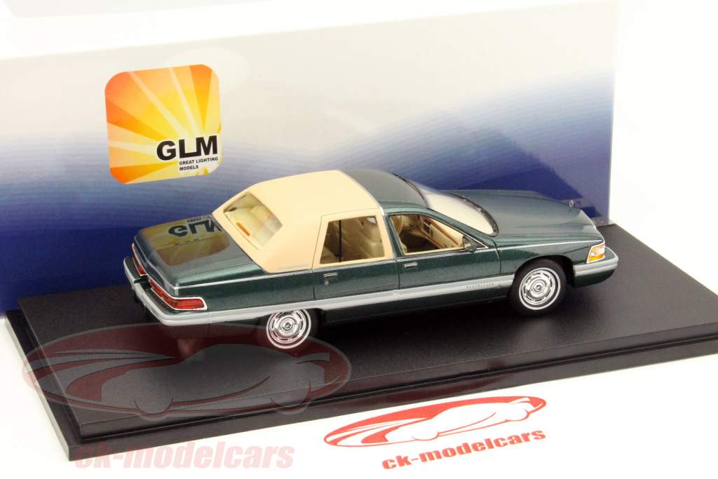Buick Roadmaster Jaar 1994 donkergroen 1:43 GLM