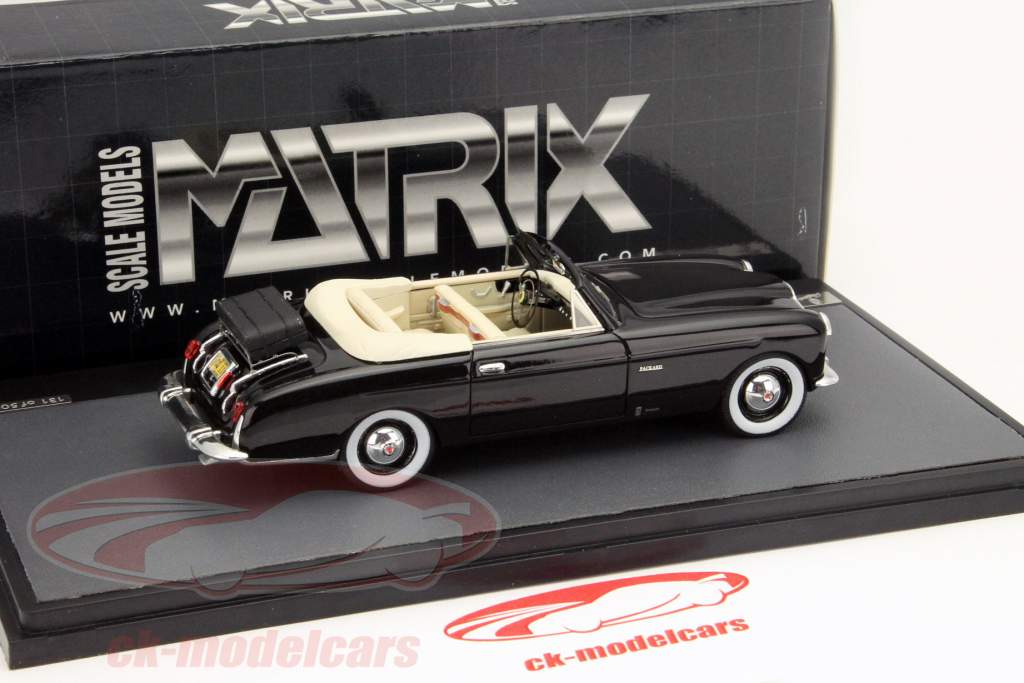 Packard 120 Vignale Convertible 年 1948 黒 1:43 Matrix