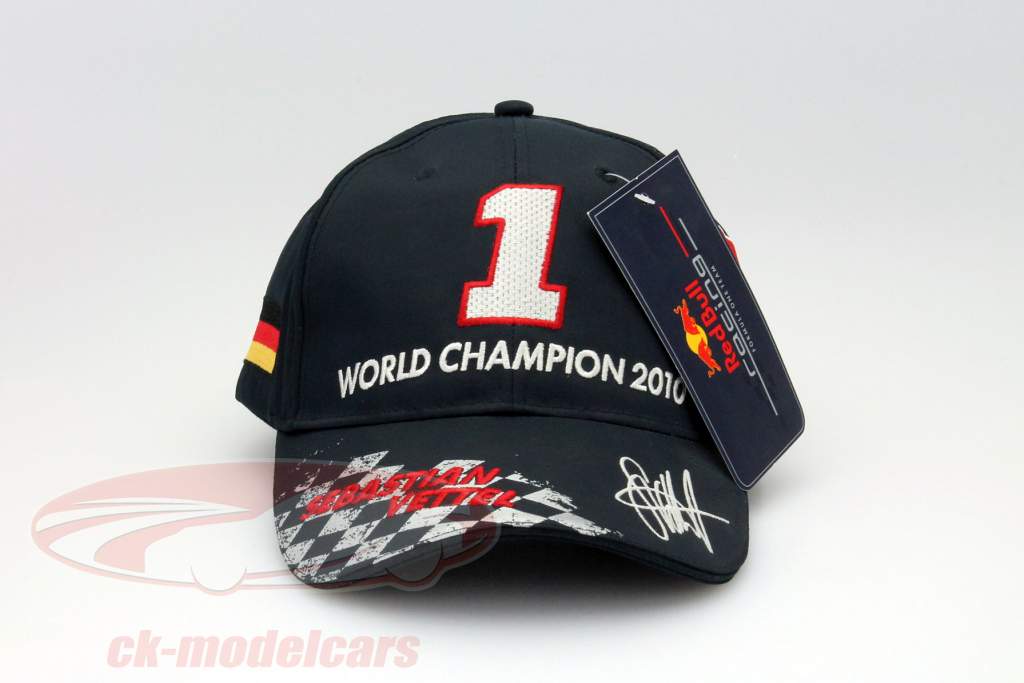 Sebastian Vettel Red Bull Racing Formula 1 2010 World Champion Cap