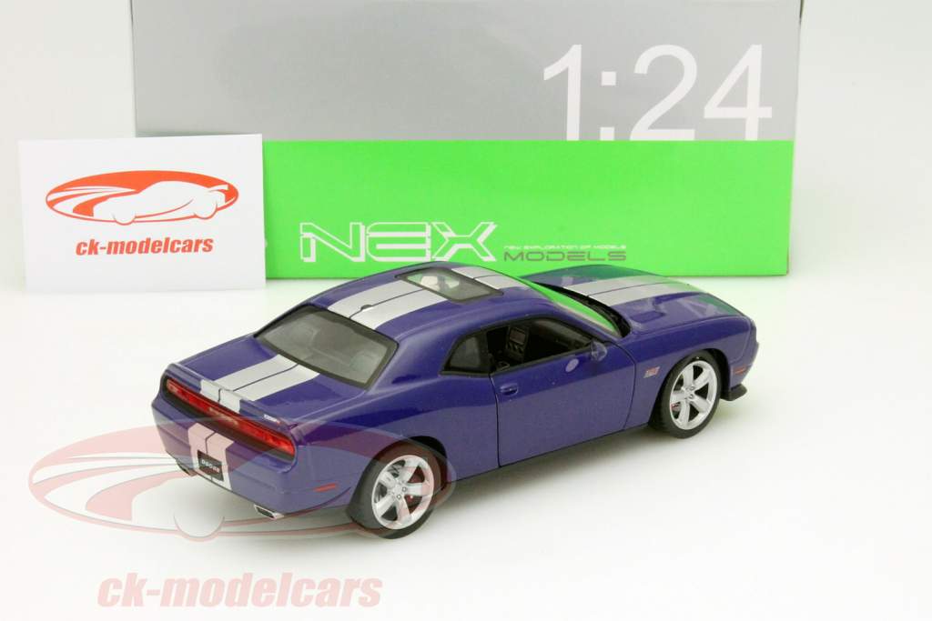 Dodge Challenger SRT pourpre / argent 1:24 Welly