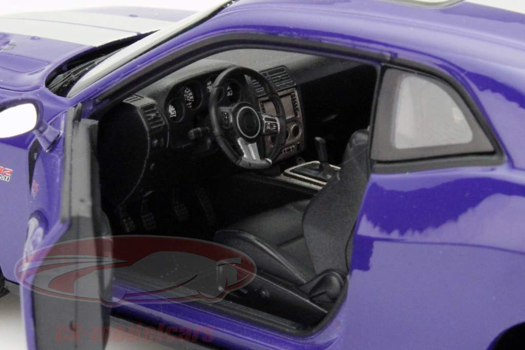 Dodge Challenger SRT pourpre / argent 1:24 Welly