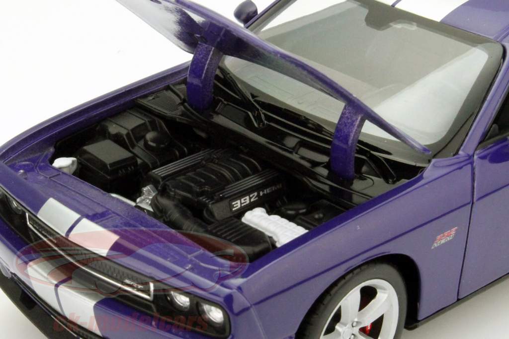 Dodge Challenger SRT pourpre / argent 1:24 Welly