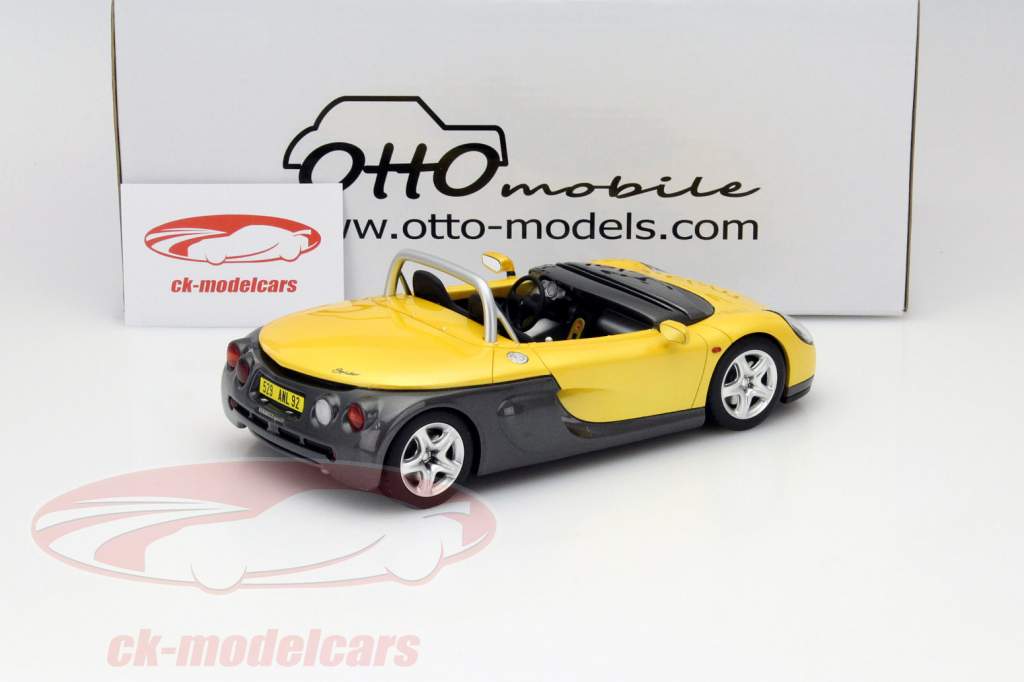Renault Spider Año 1996 amarillo / gris 1:18 OttOmobile