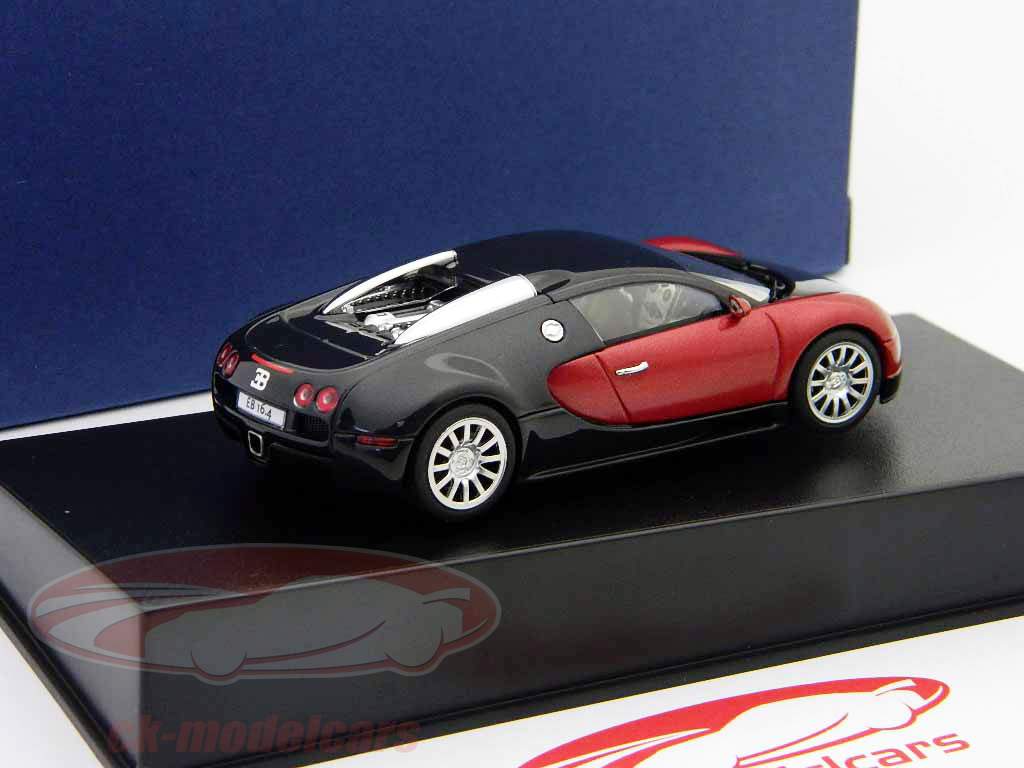 Bugatti EB 16.4 Veyron noir rouge / noir rouge 1:43 AutoArt