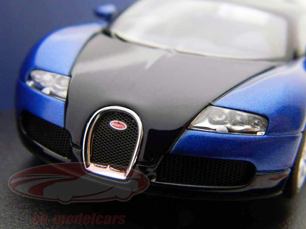 Bugatti EB 16.4 Veyron black blue / schwarz blau 1:43 AutoArt