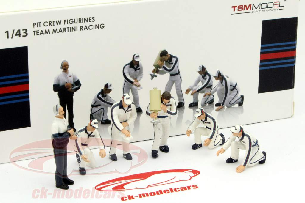 Team Martini Racing Pit Stop Cijfers Set 1:43 TrueScale