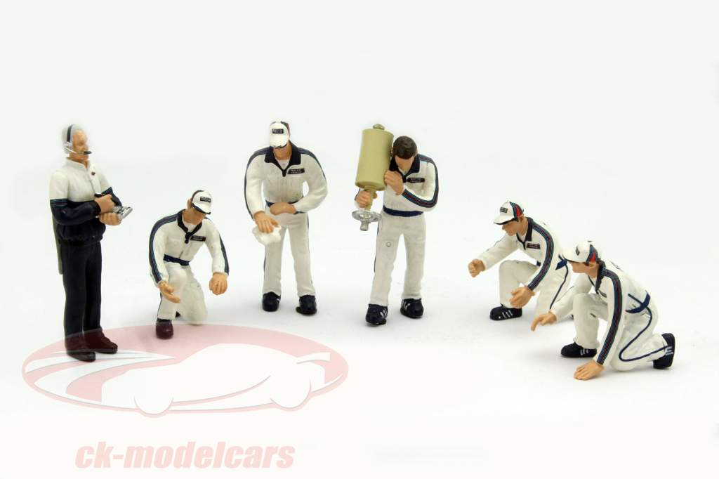 Team Martini Racing Pit Stop Figuras Set 1:43 TrueScale
