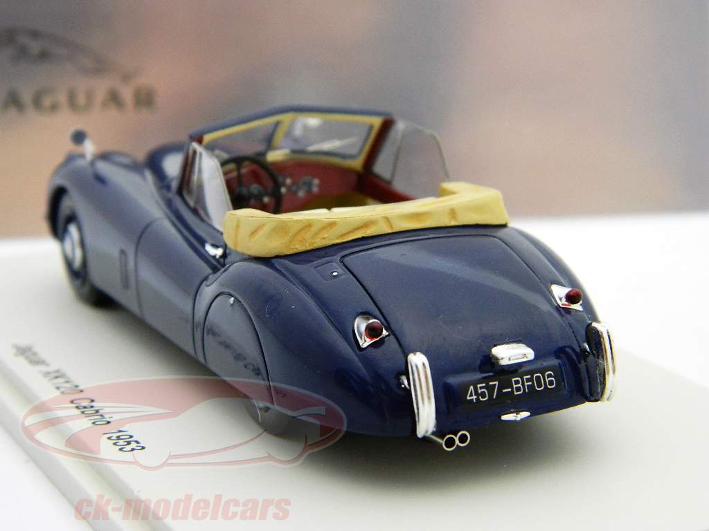 Jaguar XK120 Cabrio 1953 blue 1:43 Spark
