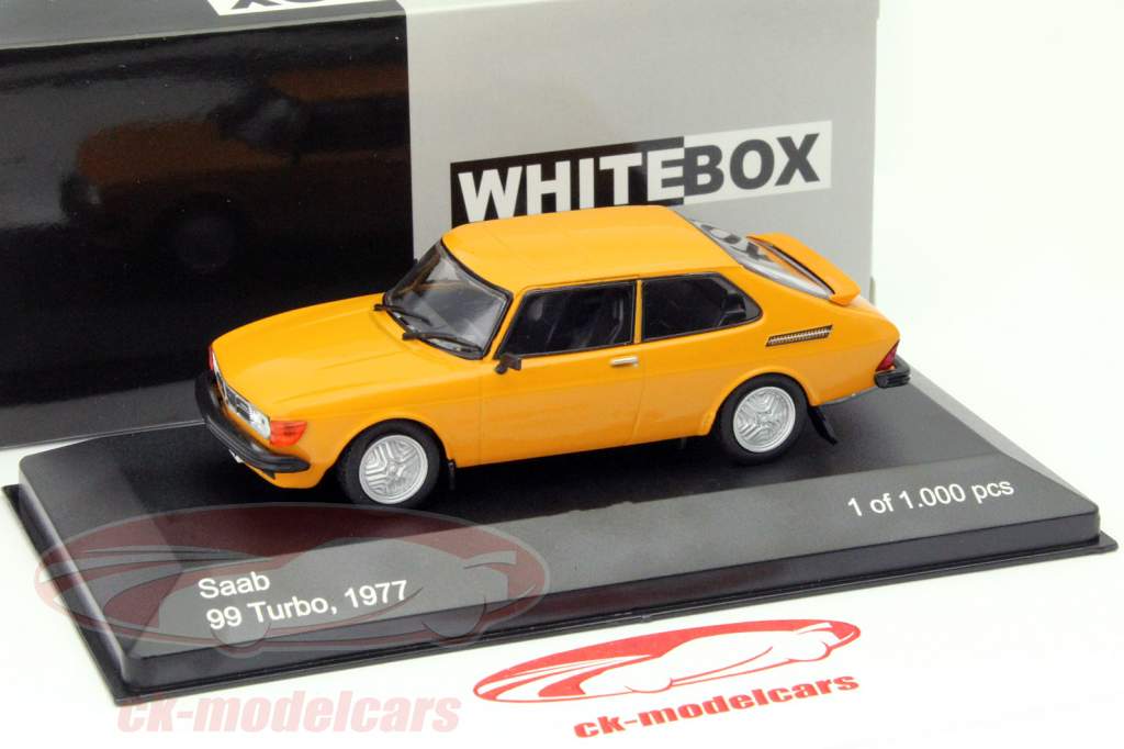 Saab 99 Turbo Combi Coupe 年 1977 オレンジ 1:43 WhiteBox