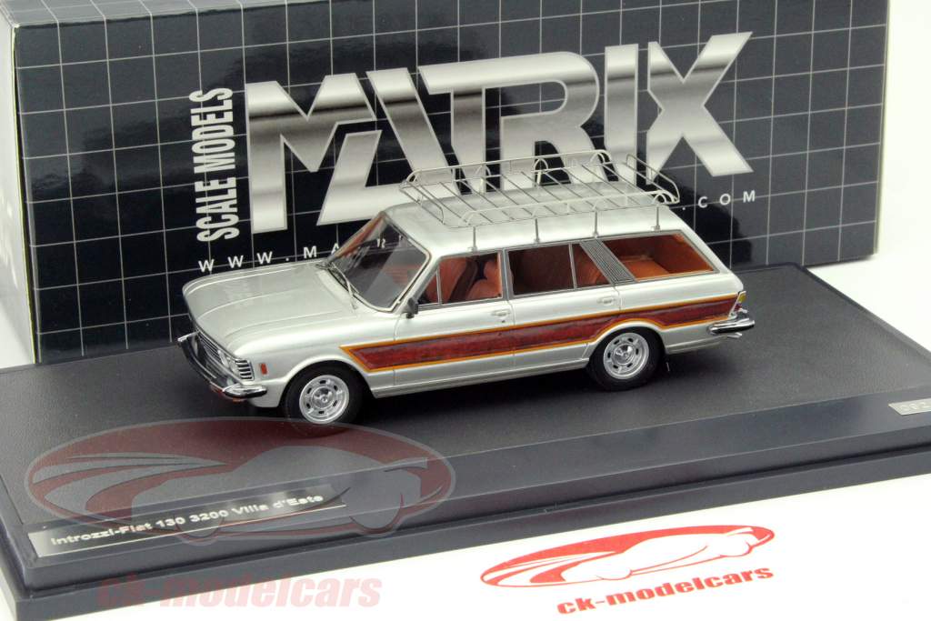 Fiat Introzzi 130 3200 Villa d´Este Ano 1970 prata 1:43 Matrix