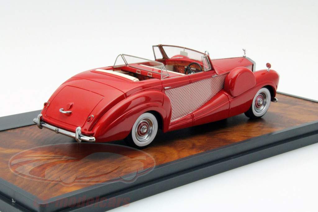 Rolls Royce Silver Wraith Freestone Webb Cabriolet Année 1954 rouge 1:43 Matrix