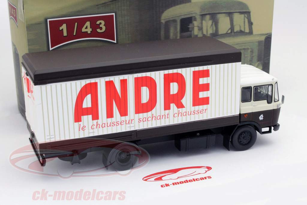 DAF Trasportatore Andre bianco / marrone 1:43 Ixo