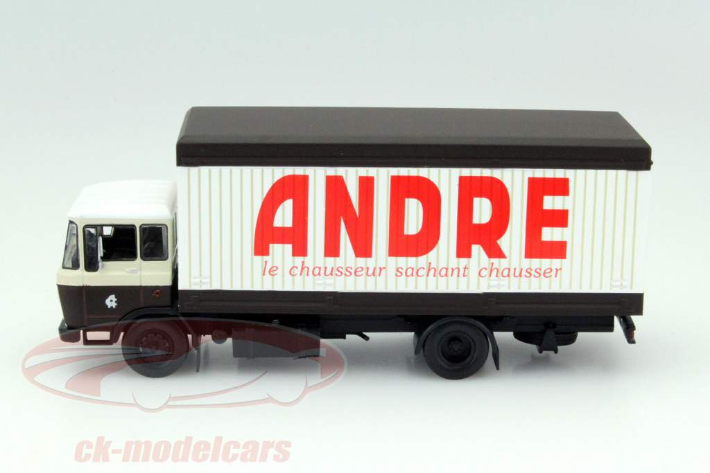 DAF Transporter Andre white / brown 1:43 Ixo