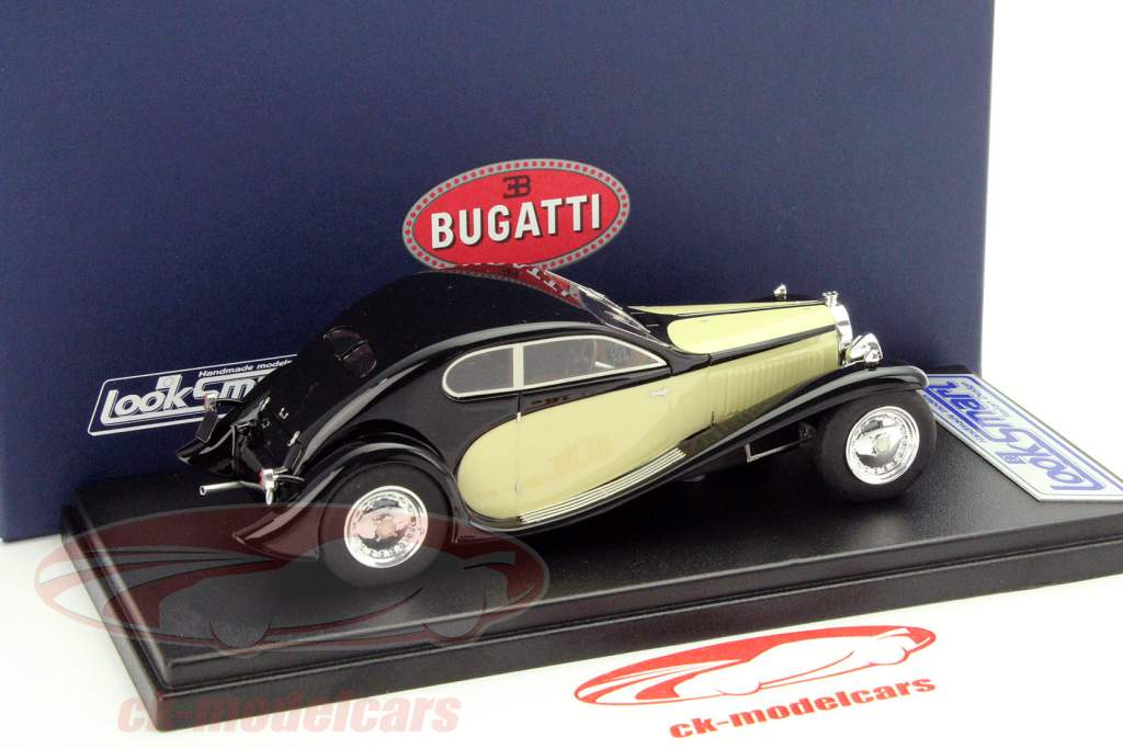 布加迪 50T Superprofilee 黑/奶油色 1:43 LookSmart